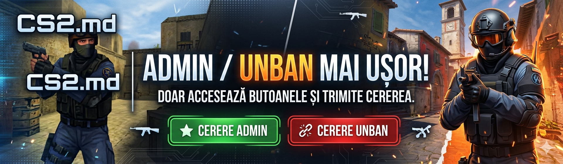 Cererile de Admin si Unban sunt acum mult mai simple!