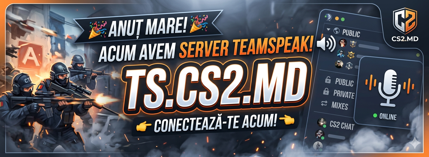 CONECTEAZA-TE ACUM LA TS.CS2.MD SI INTRA IN ACTIUNE!